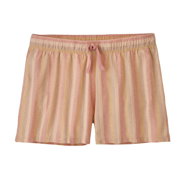 Short court rayé en chanvre et coton bio - island hemp baggies shorts cali stripe sunfade pink