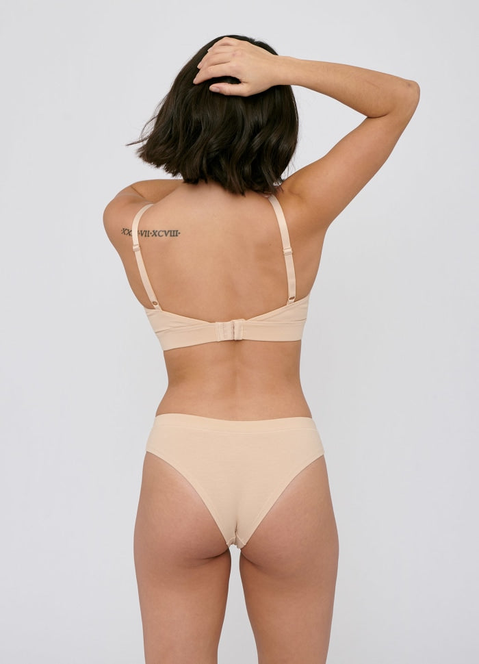 Pack 2 culottes en coton bio | beige "Hipster oak"