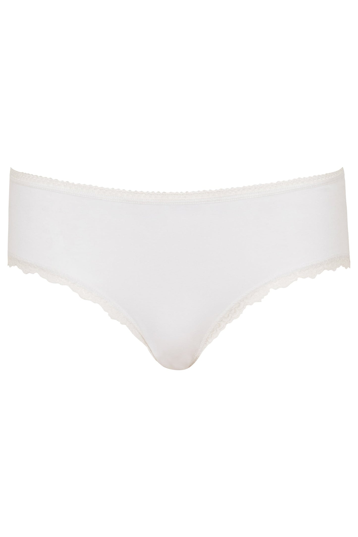 Culotte blanche en coton bio - lace hipster white