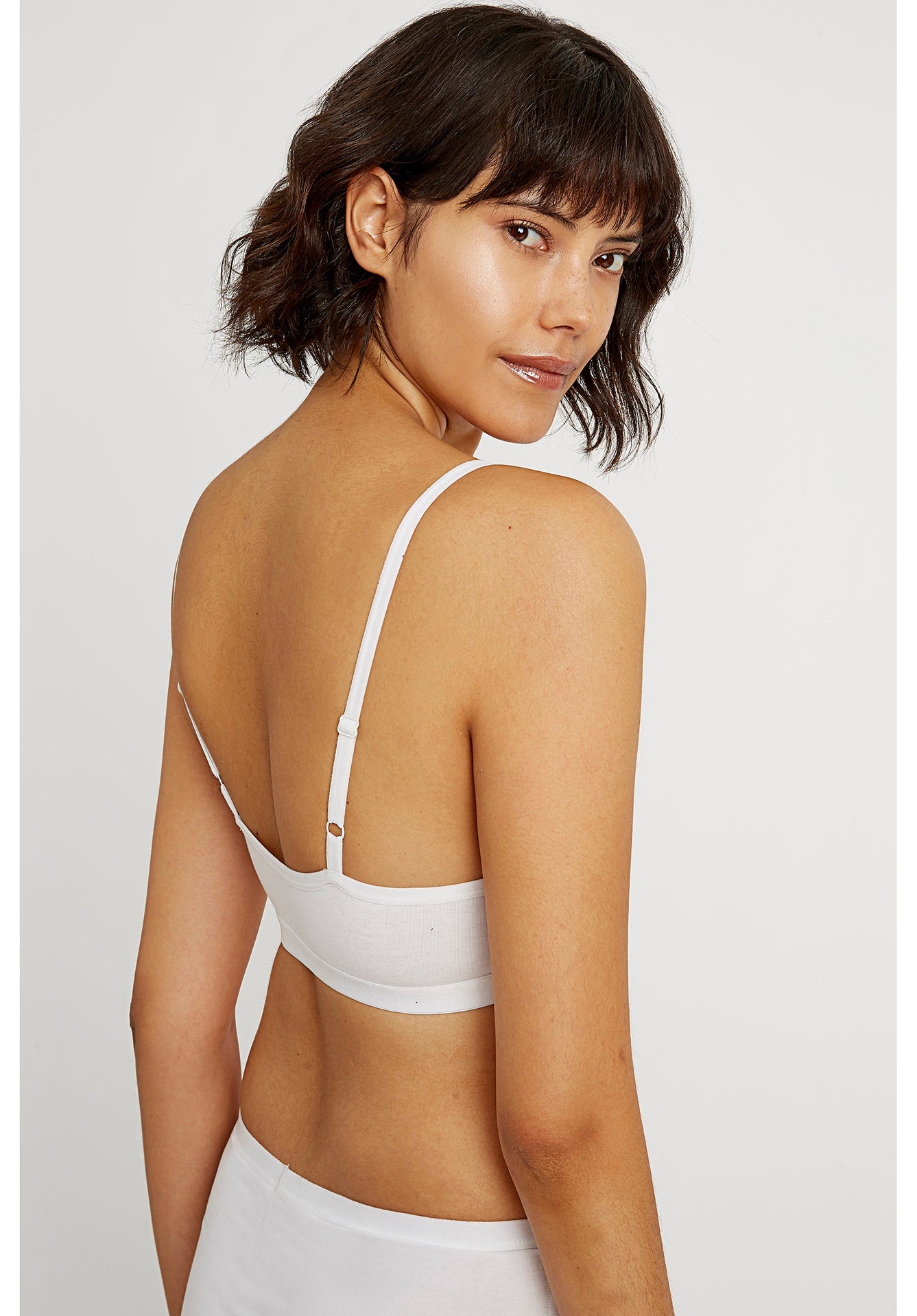 Brassière blanche en coton bio