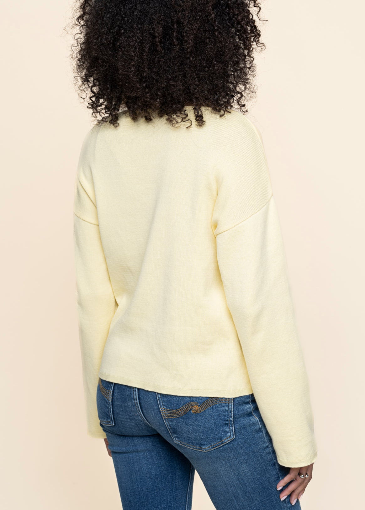 Pull en coton biologique | jaune "williamsburg - jasmine"