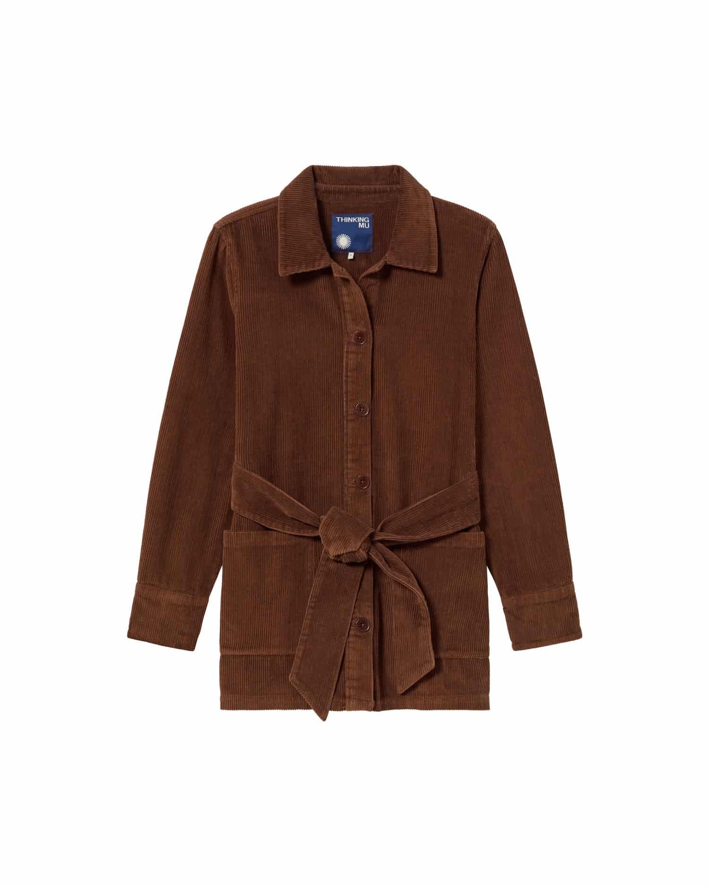 Veste velours en coton bio | marron "chocolate corduroy taylor jacket"