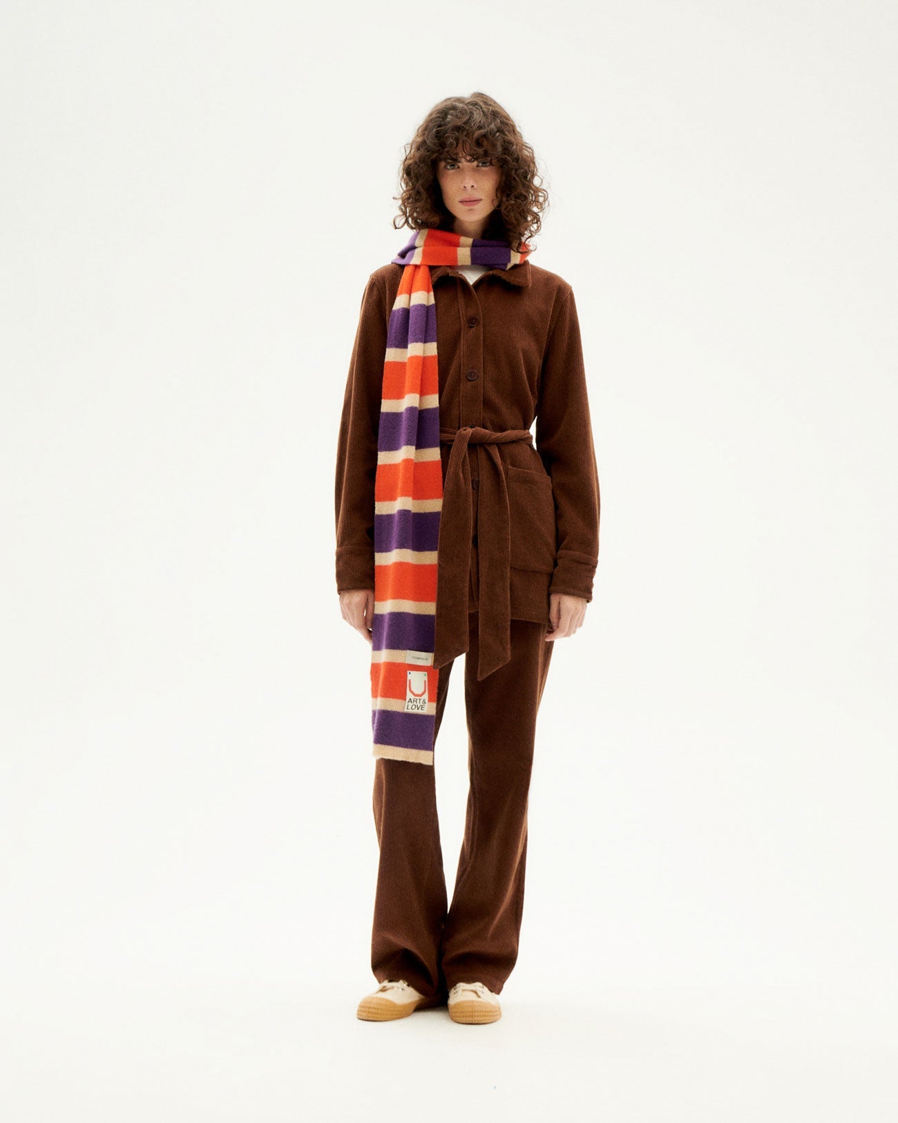 Veste velours en coton bio | marron "chocolate corduroy taylor jacket"
