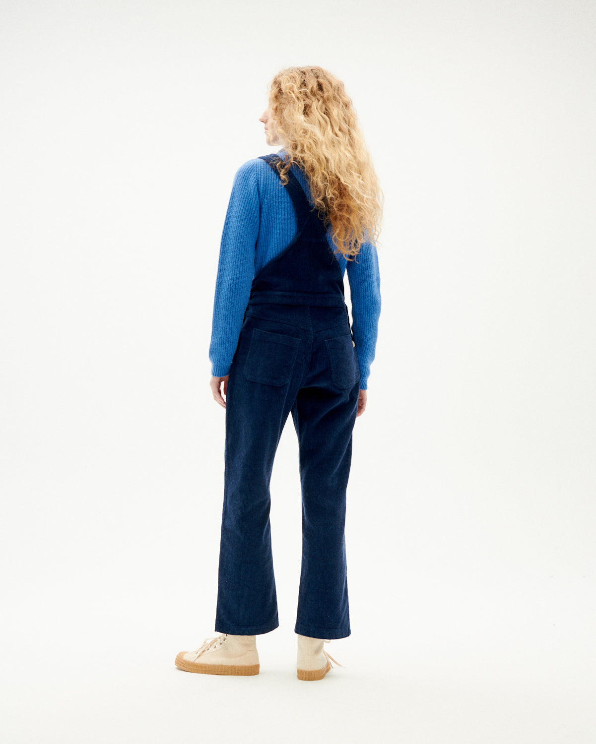 Salopette marine velours en coton bio - navy corduroy venus jumpsuit
