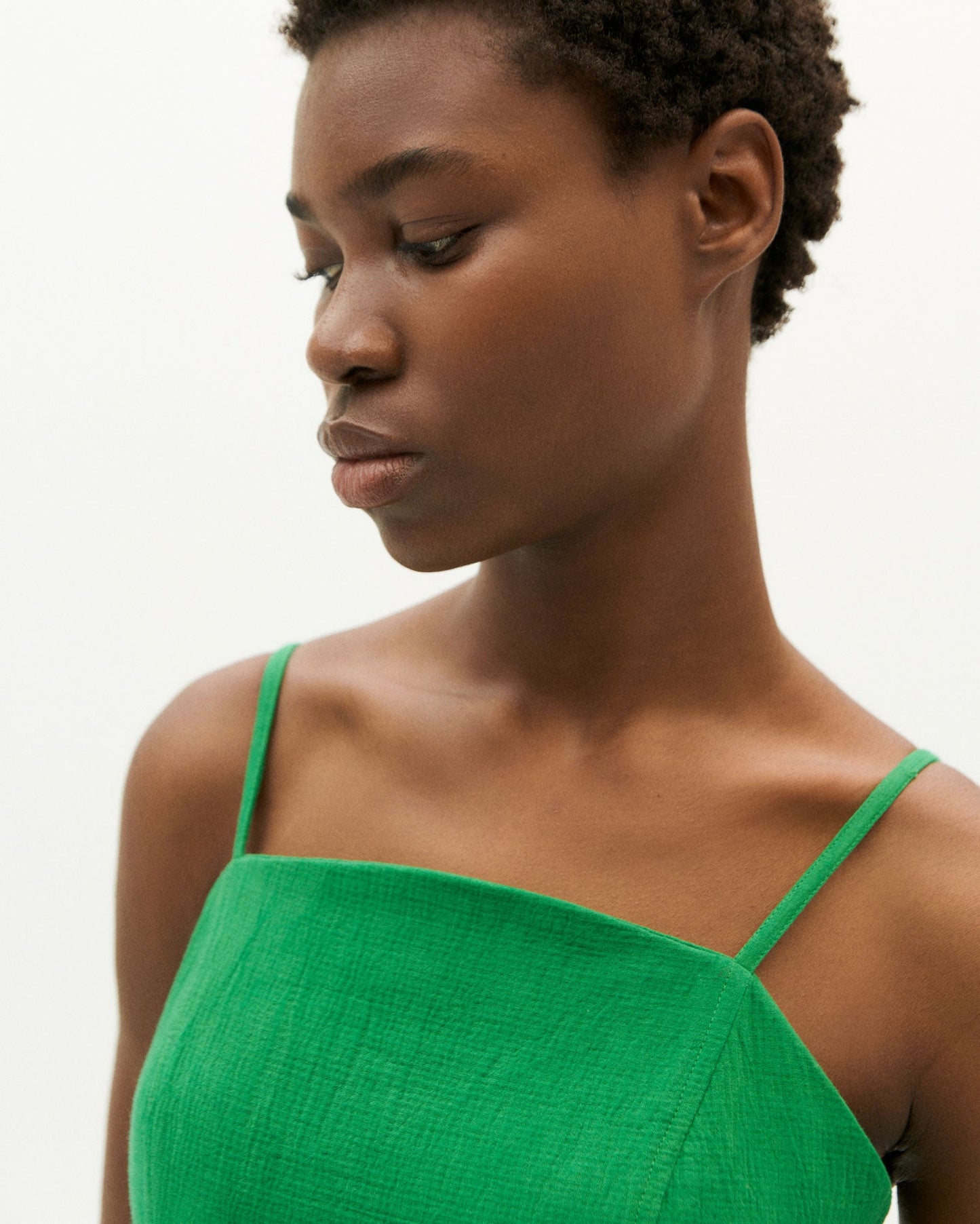 Combinaison verte en coton bio - clover green mona jumpsuit