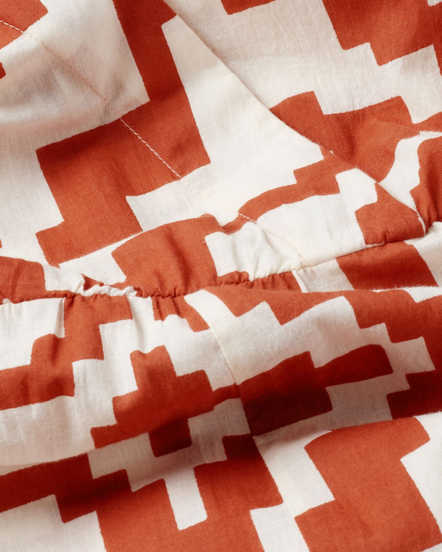 Combinaison à motifs en coton bio | orange "orange ilusion microchip winona jumpsuit"