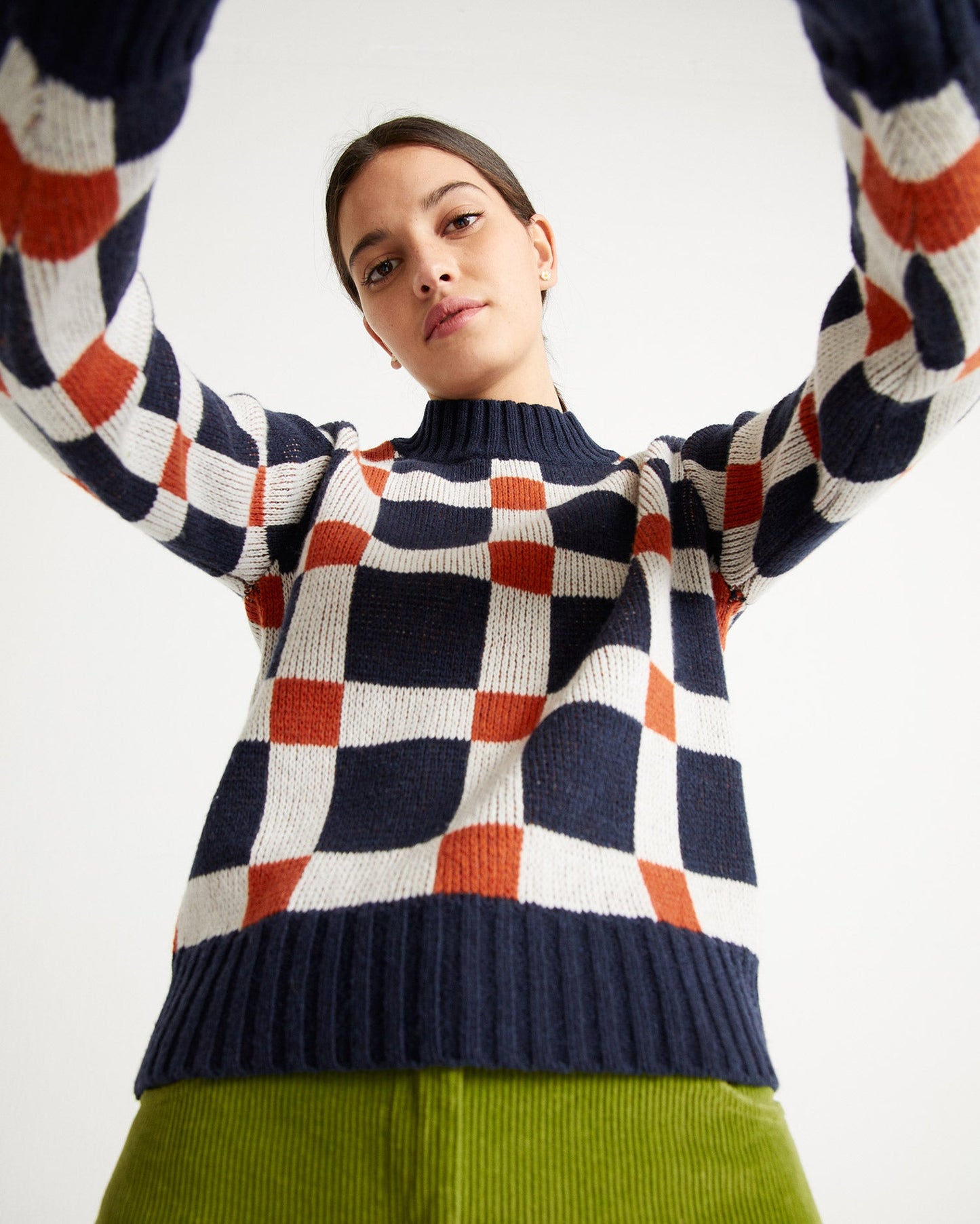 Pull graphique en laine certifiée - dimension ops