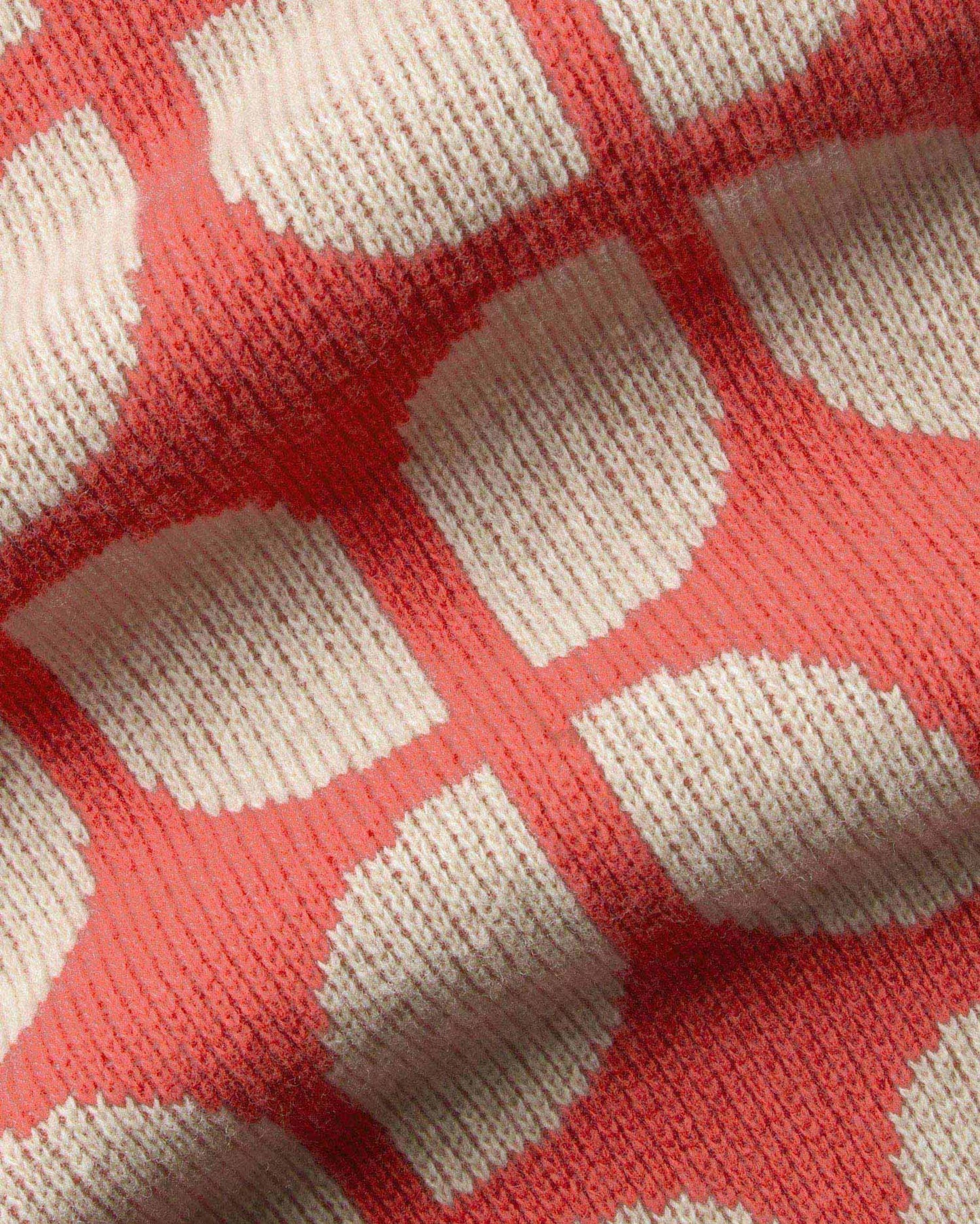Pull à motifs en laine certifiée | Multicolore "wallpaper pink ops knitted sweater"