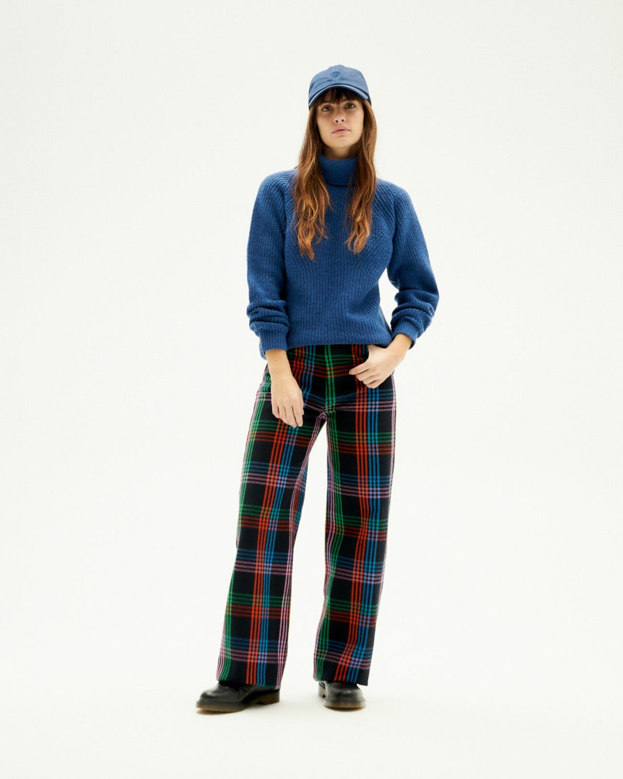 Pull col roulé en laine certifiée | marine "matilda knitted sweater"