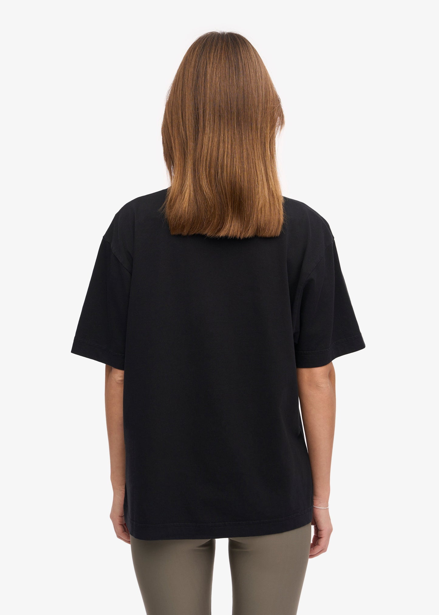 T-shirt manches courtes oversize en coton bio | noir "oversized t-shirt deep black"