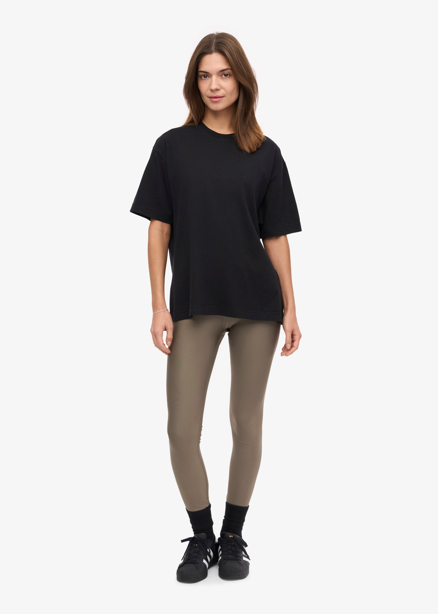 T-shirt manches courtes oversize en coton bio | noir "oversized t-shirt deep black"
