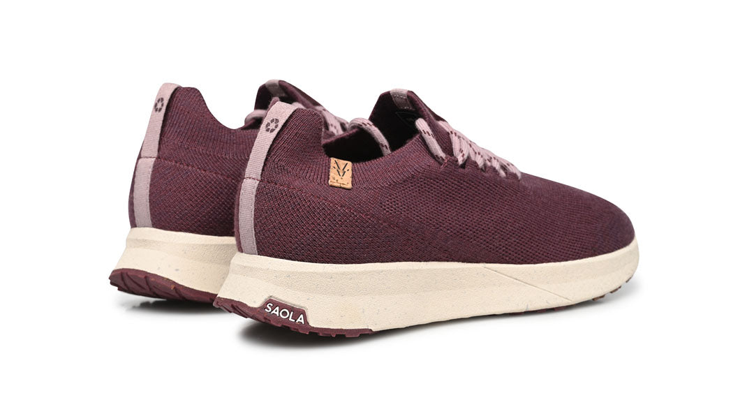 Baskets | bordeaux "tsavo w 2.0 wool - wine"