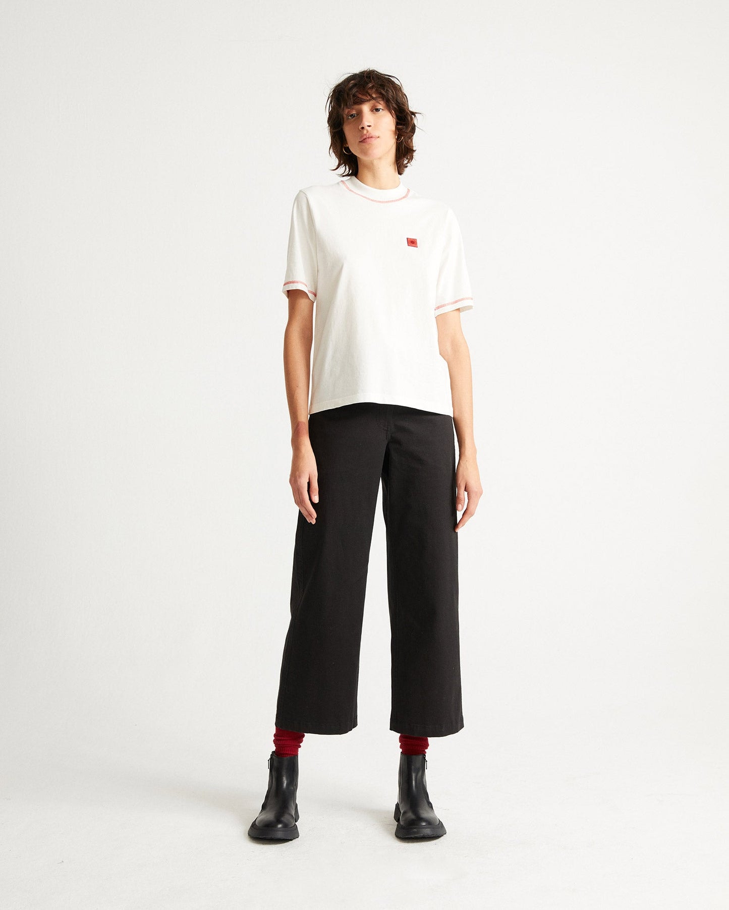 Pantalon large noir en coton biologique - ELEPHANT PANTS black