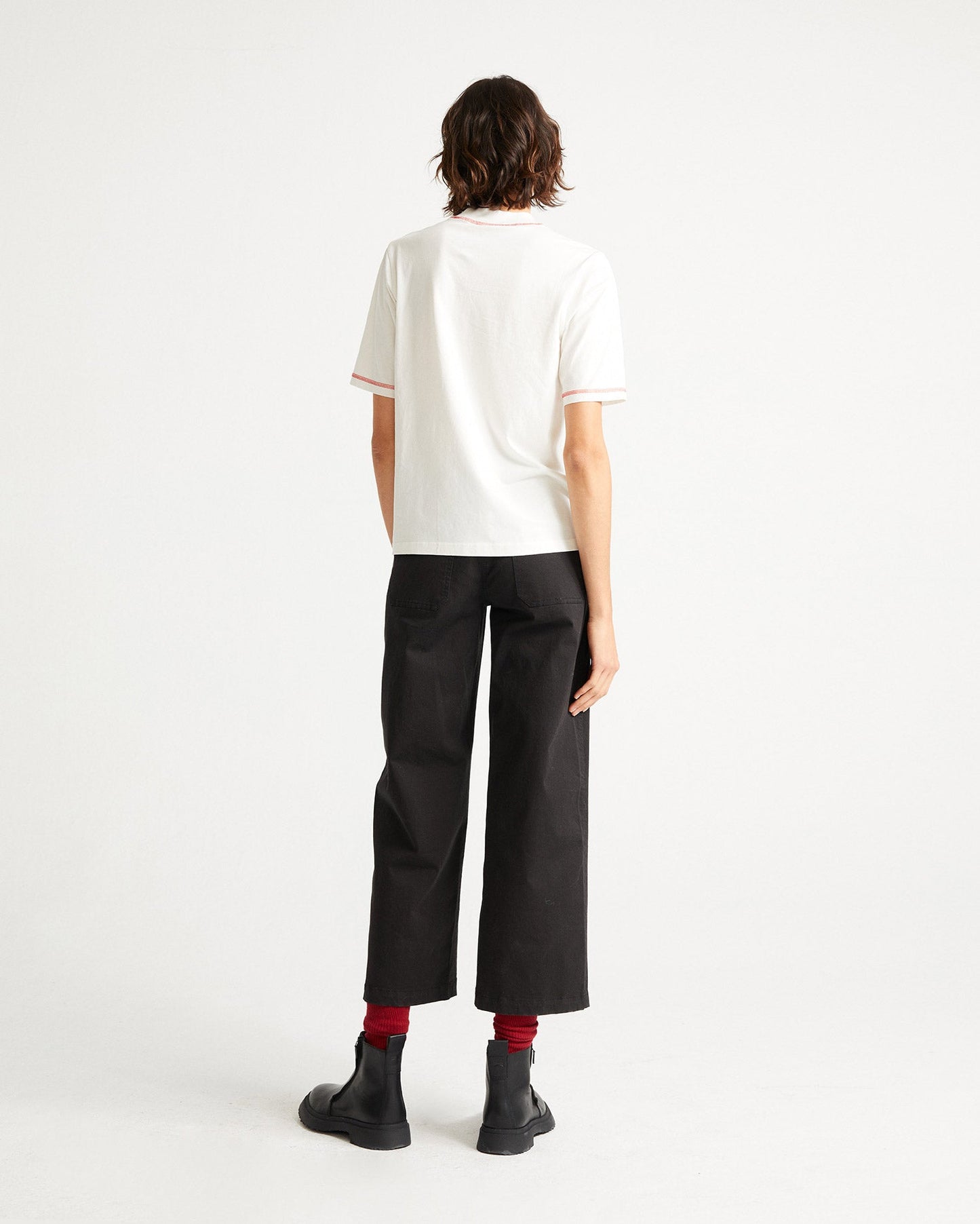 Pantalon large noir en coton biologique - ELEPHANT PANTS black