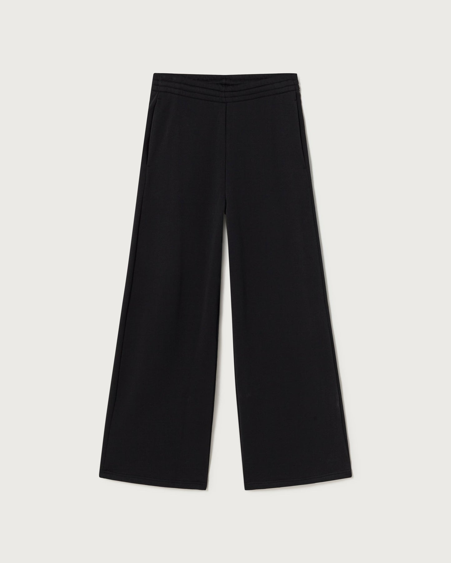 Pantalon ample noir en coton bio - black lola pants