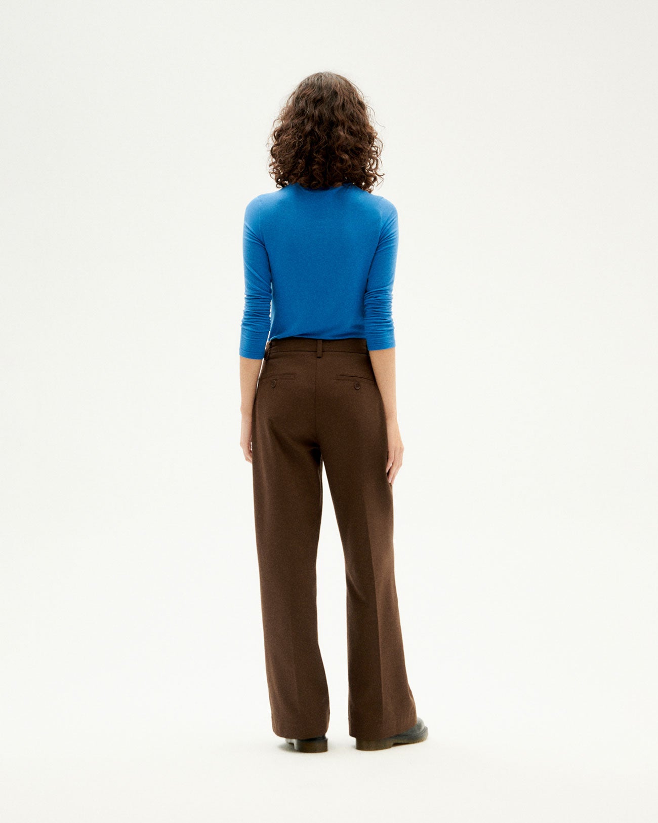 Pantalon ample en coton bio | marron "dark brown hermione pants"