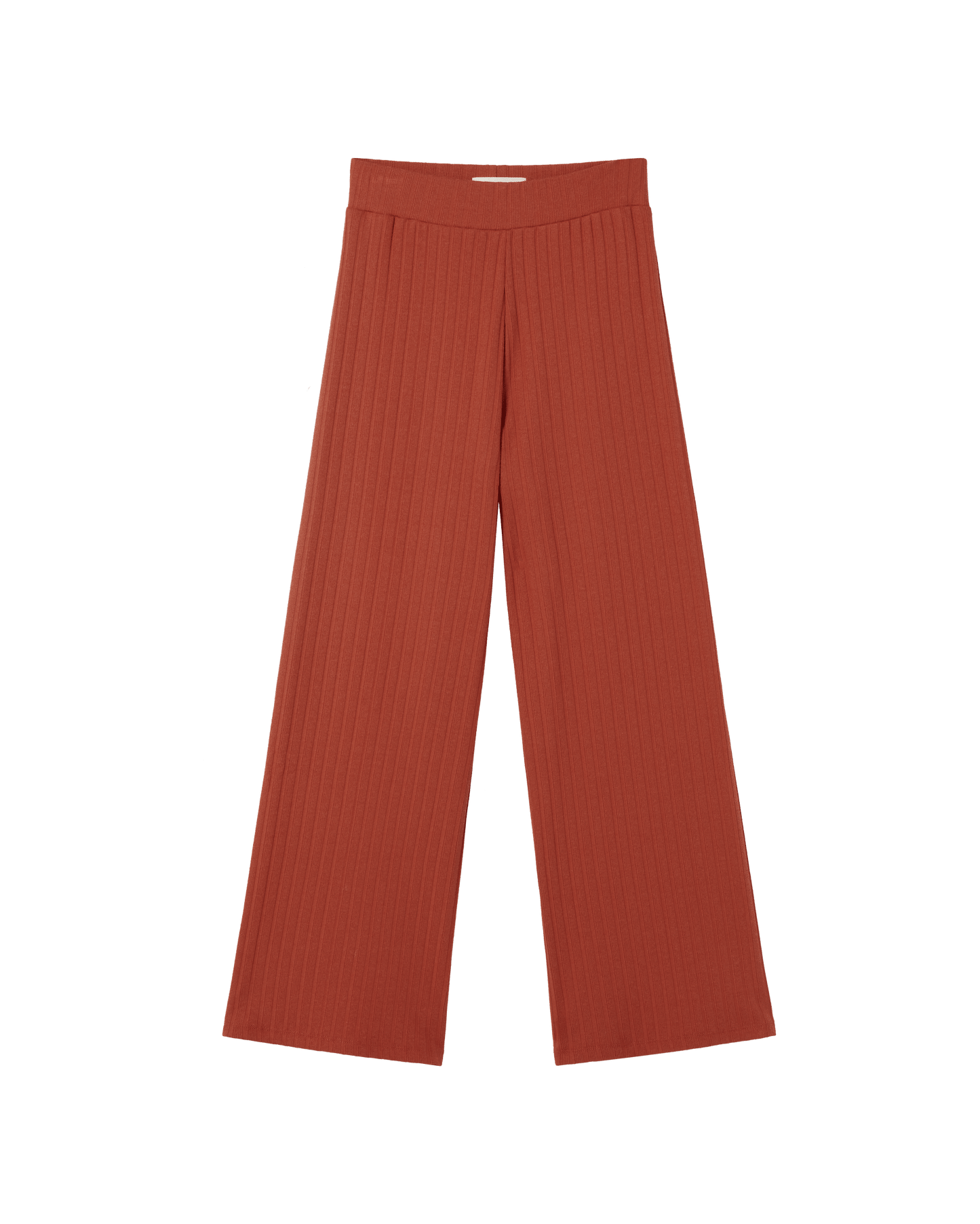 Pantalon ample en ecovero et coton recyclé | Orange "orange sunset trash dalia pants"