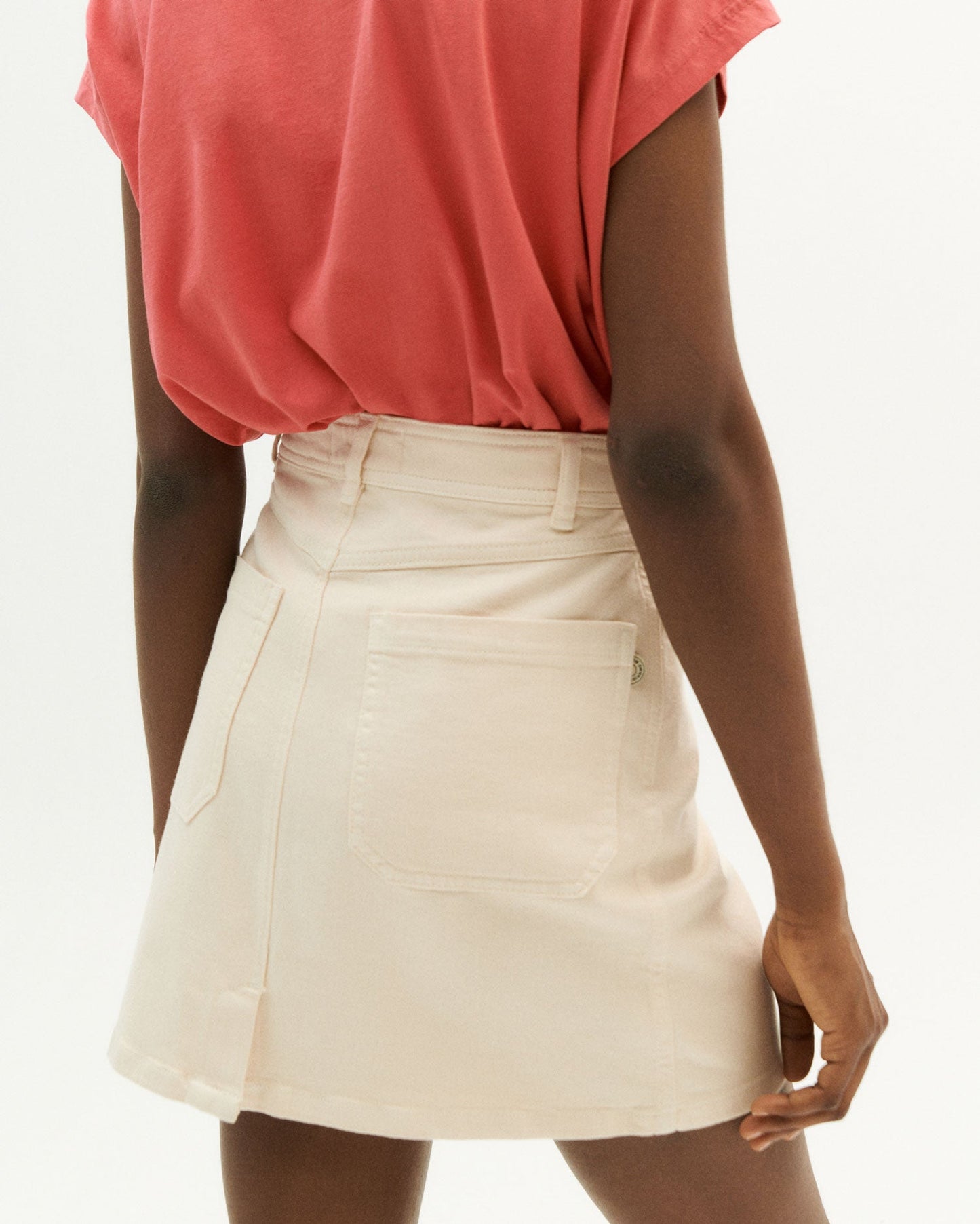 Jupe écru en coton bio - ivory marsha skirt