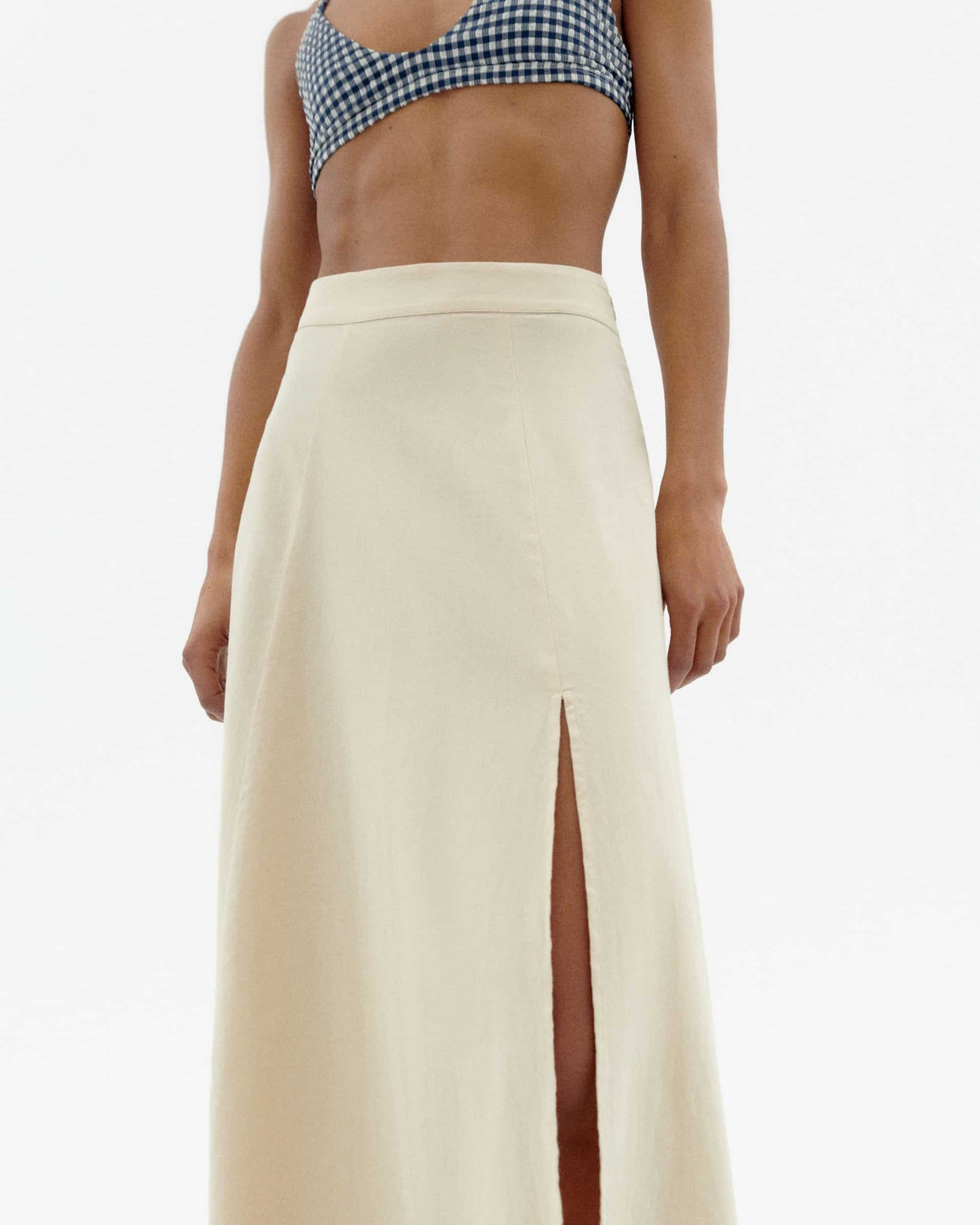 Jupe longue en ecovero | écru "Marygold tora skirt"