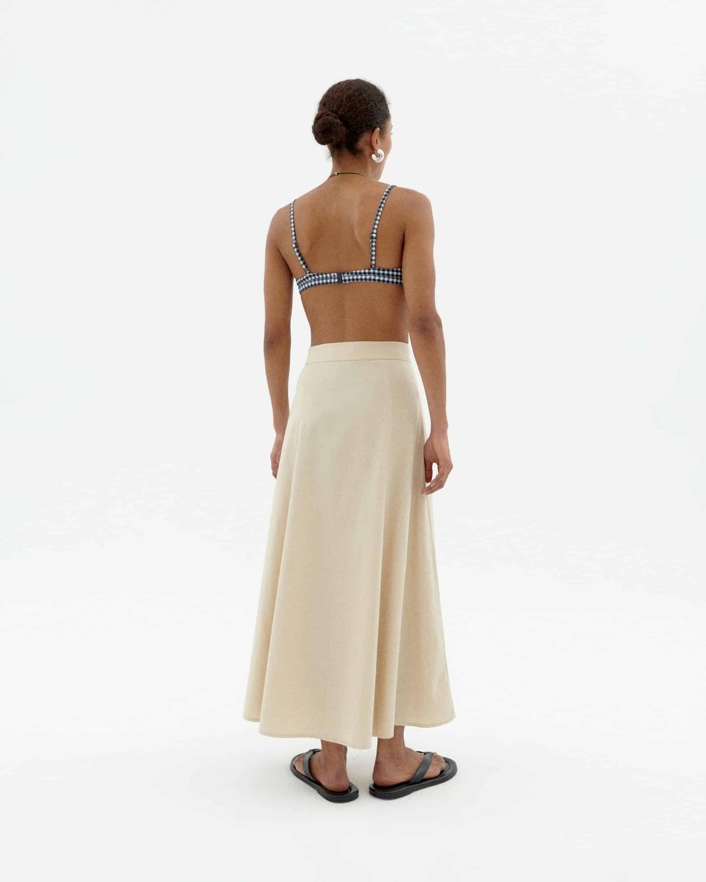Jupe longue en ecovero | écru "Marygold tora skirt"