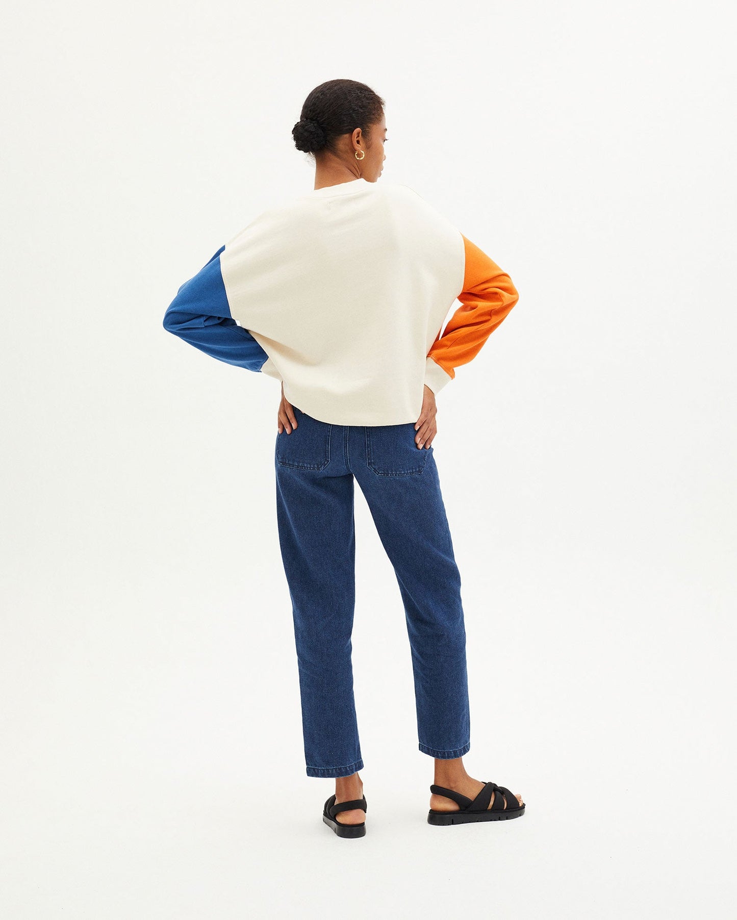 Sweat multicolore en coton bio - MEDITERRANEO SWEATSHIRT