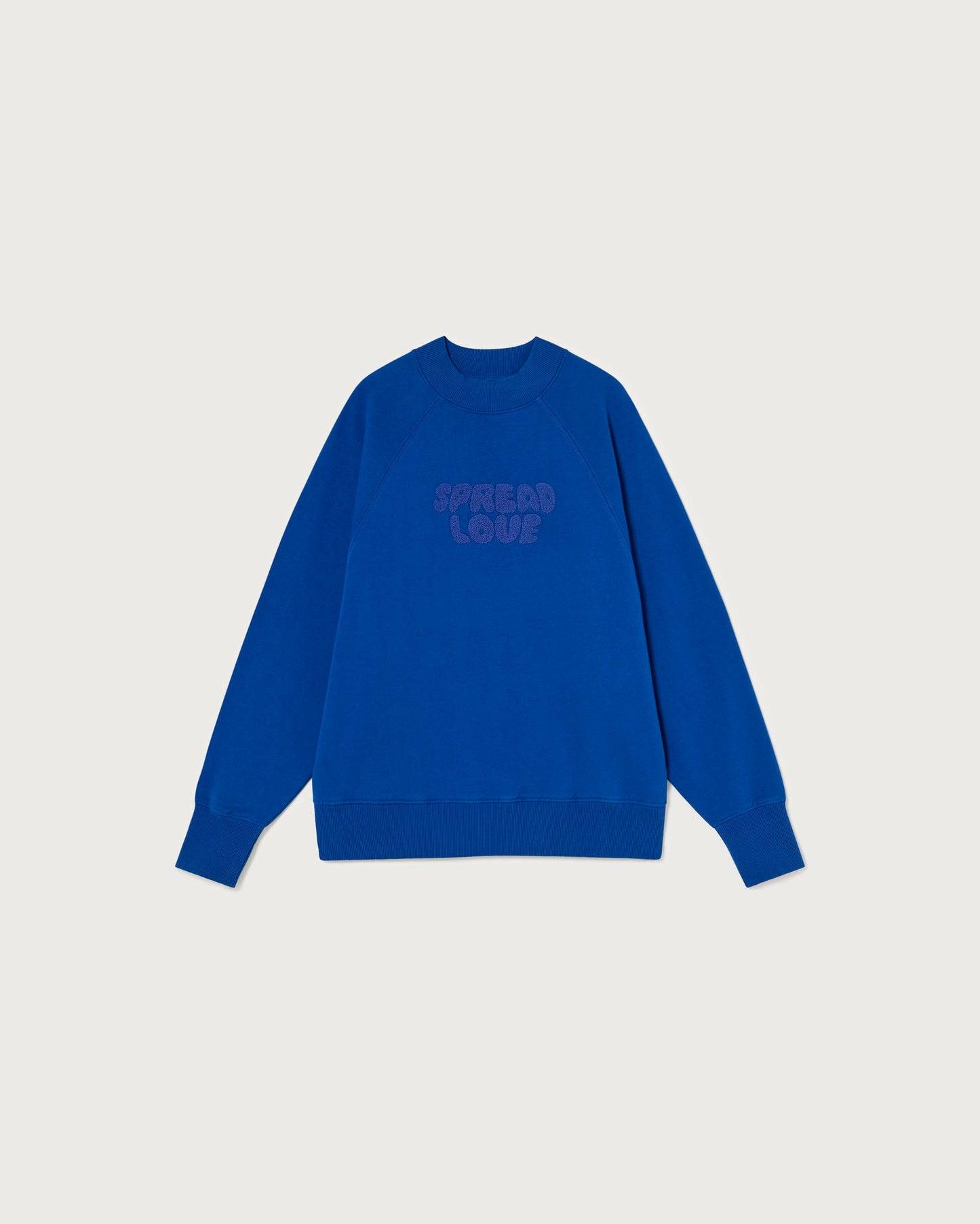 Sweat bleu en coton bio - spread love klein blue sweatshirt