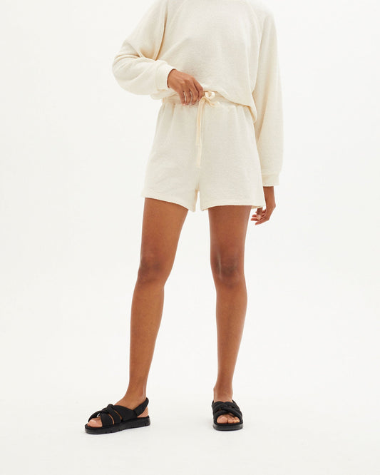 Short léger en recyclé  | écru "ivory trash sue shorts"