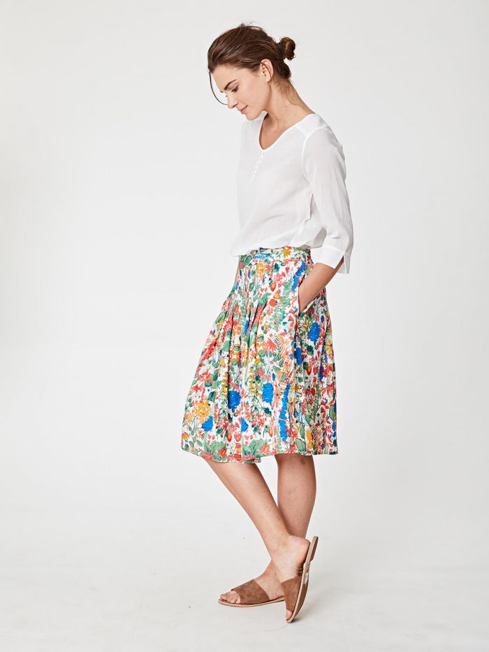 Blouse en coton bio blanche