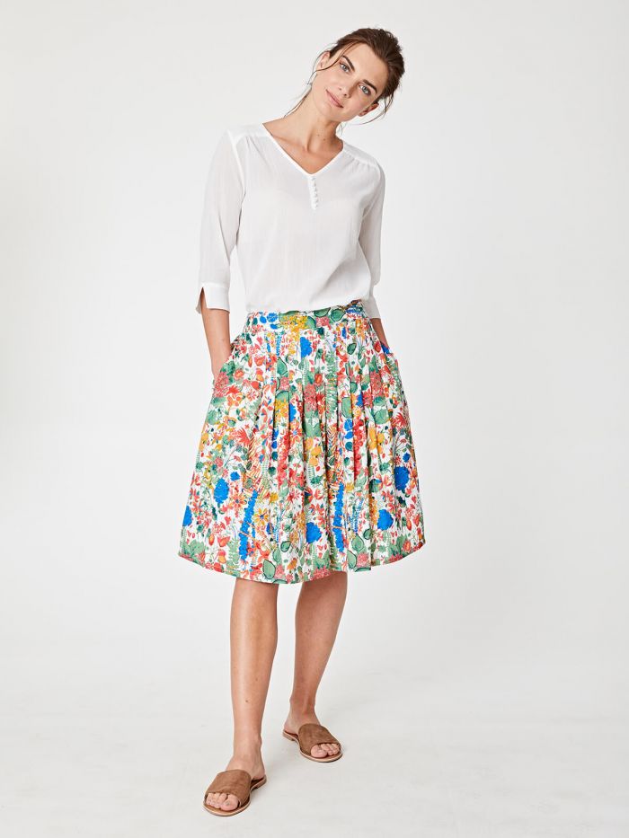 Blouse en coton bio blanche
