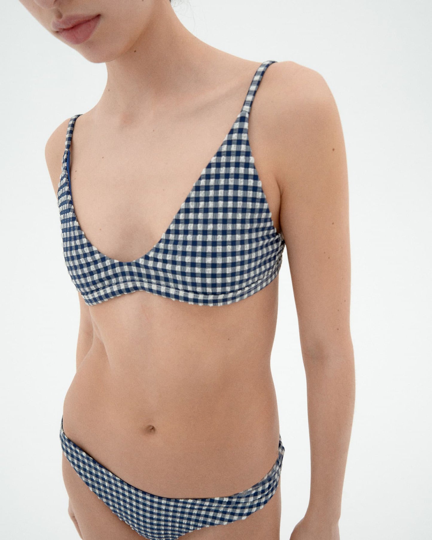 Haut de maillot en matières recyclées | bleu "Navy tropea swimwear"