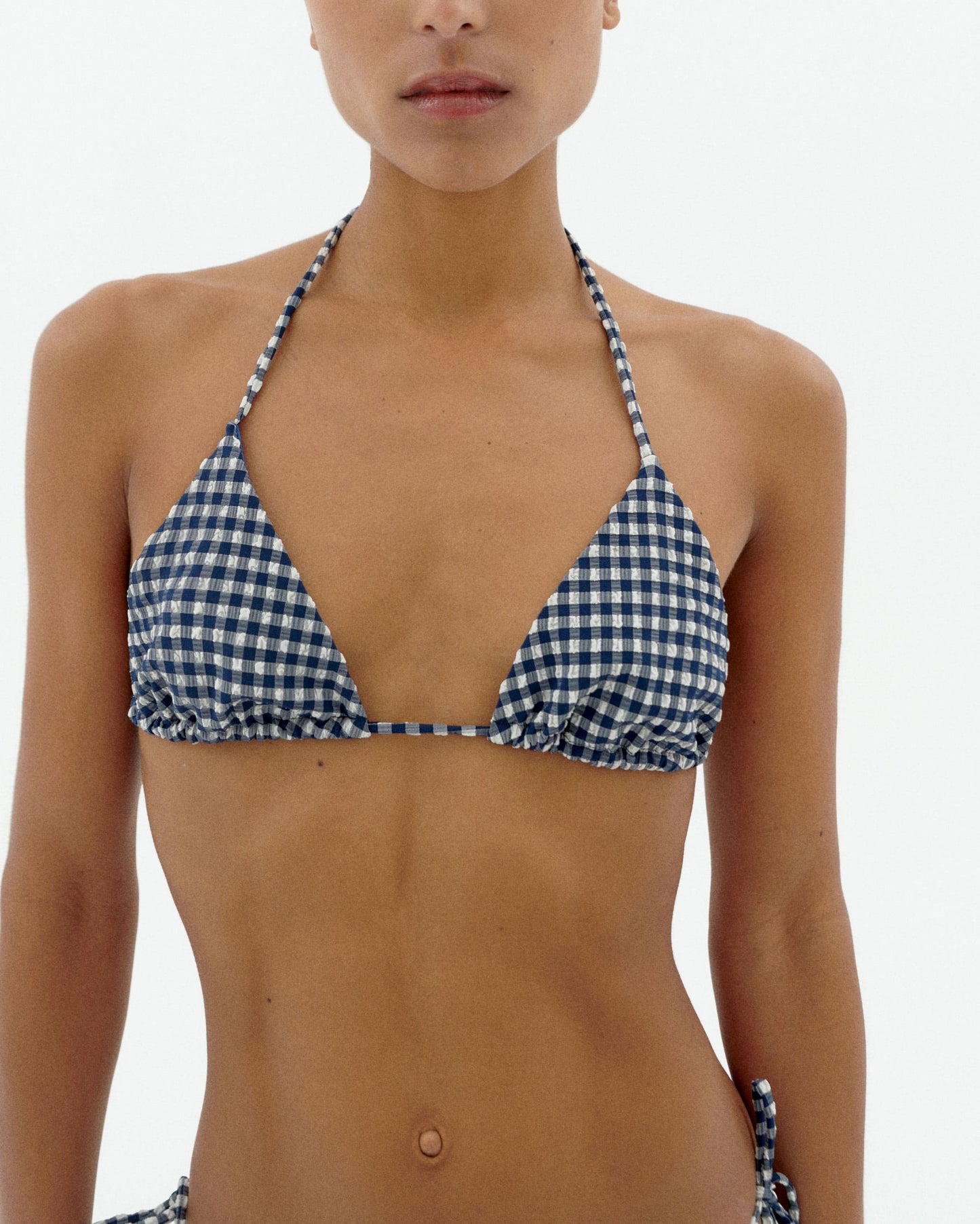 Haut de maillot en matières recyclées | bleu "Navy calabria swimwear"
