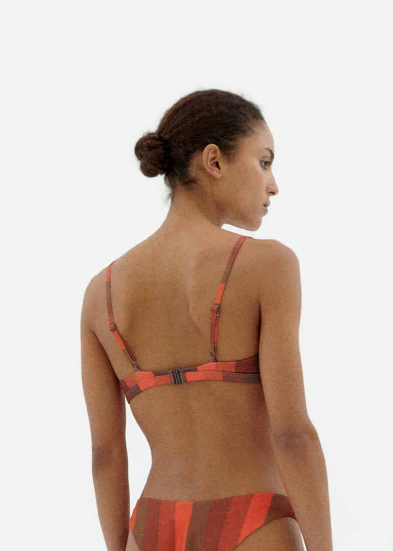 Haut de maillot en matières recyclées | multicolore "Firesand tropea swimwear"