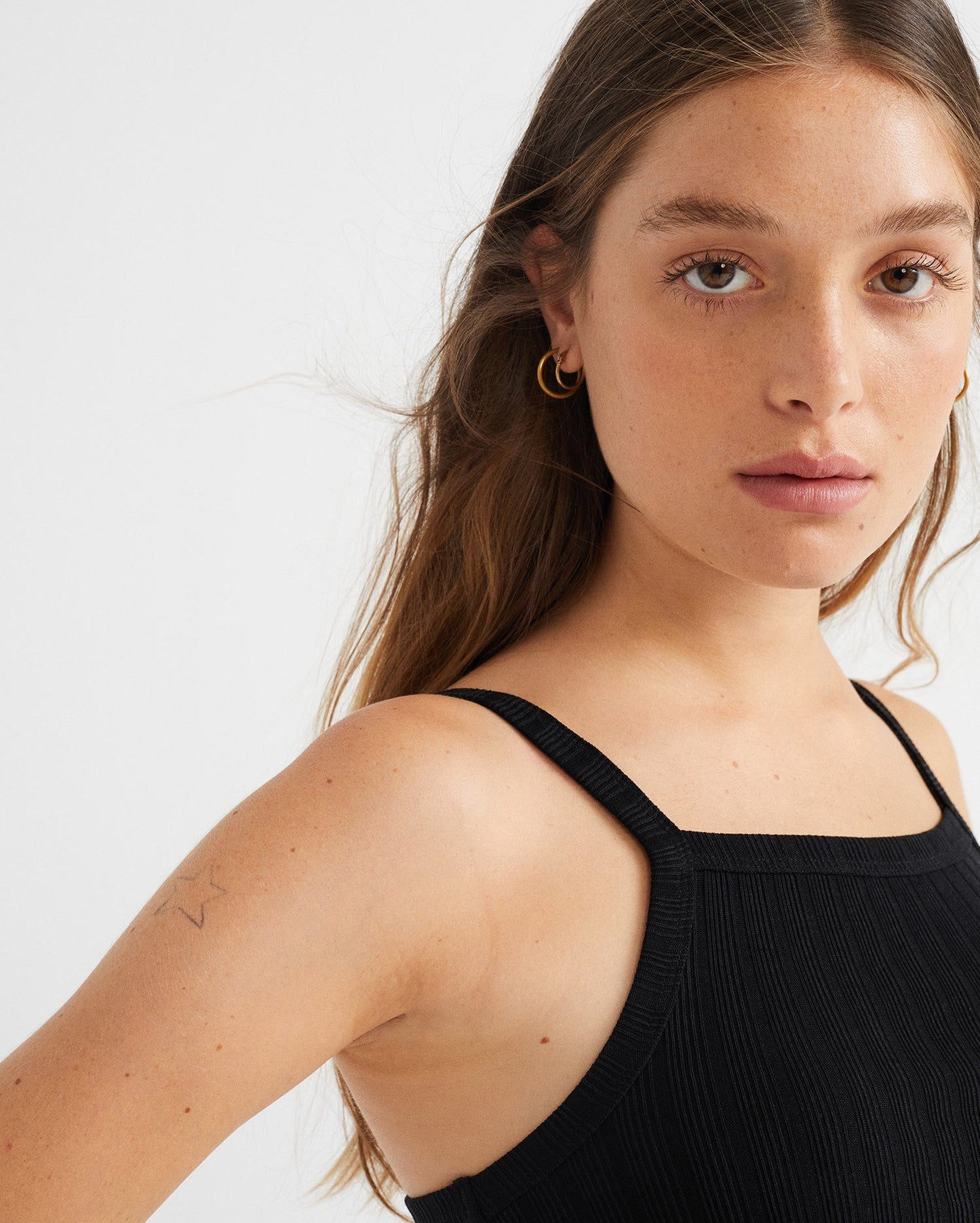 Débardeur noir en tencel et refibra - Trash aster