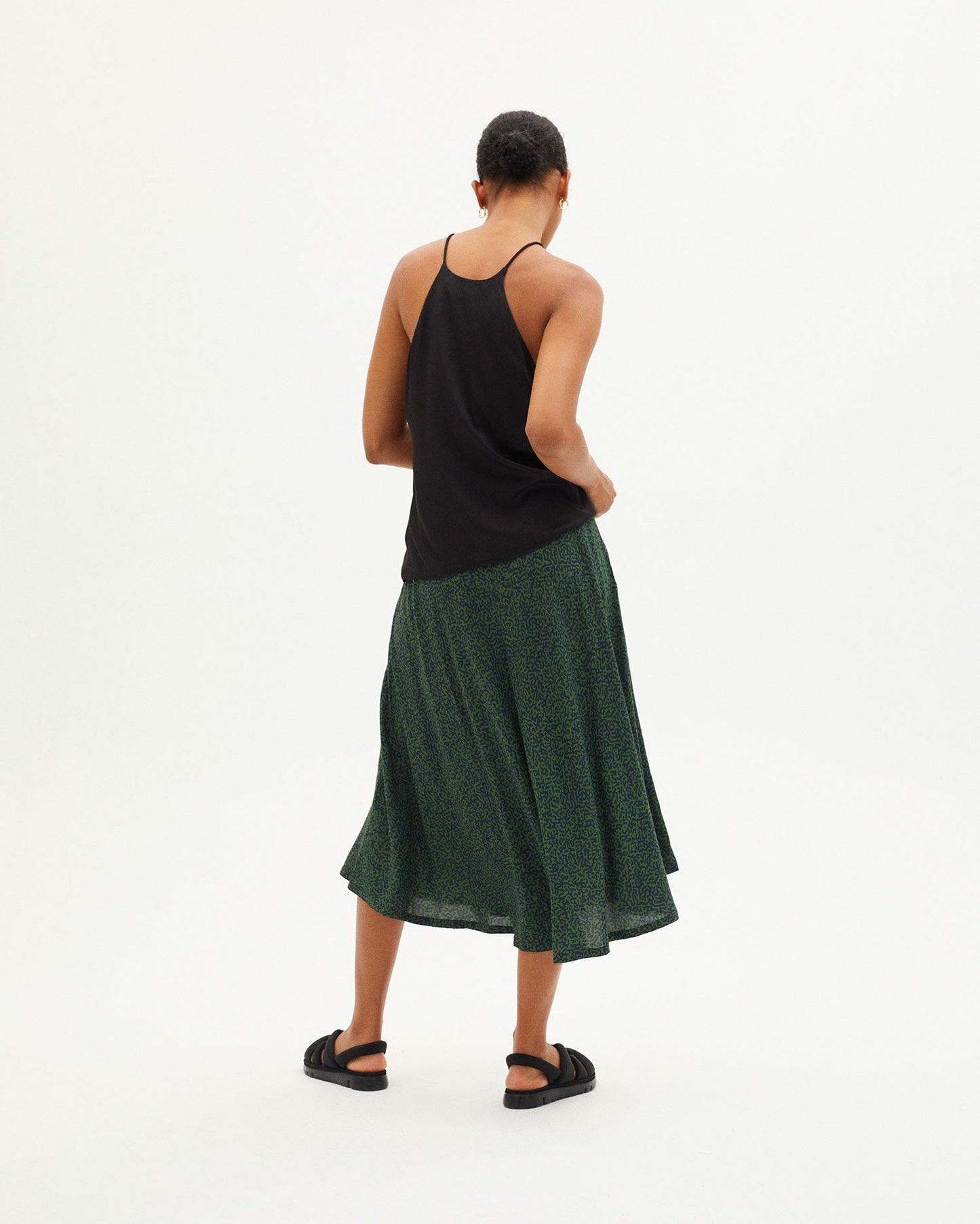 Top noir en tencel - BLACK RICCI TOP