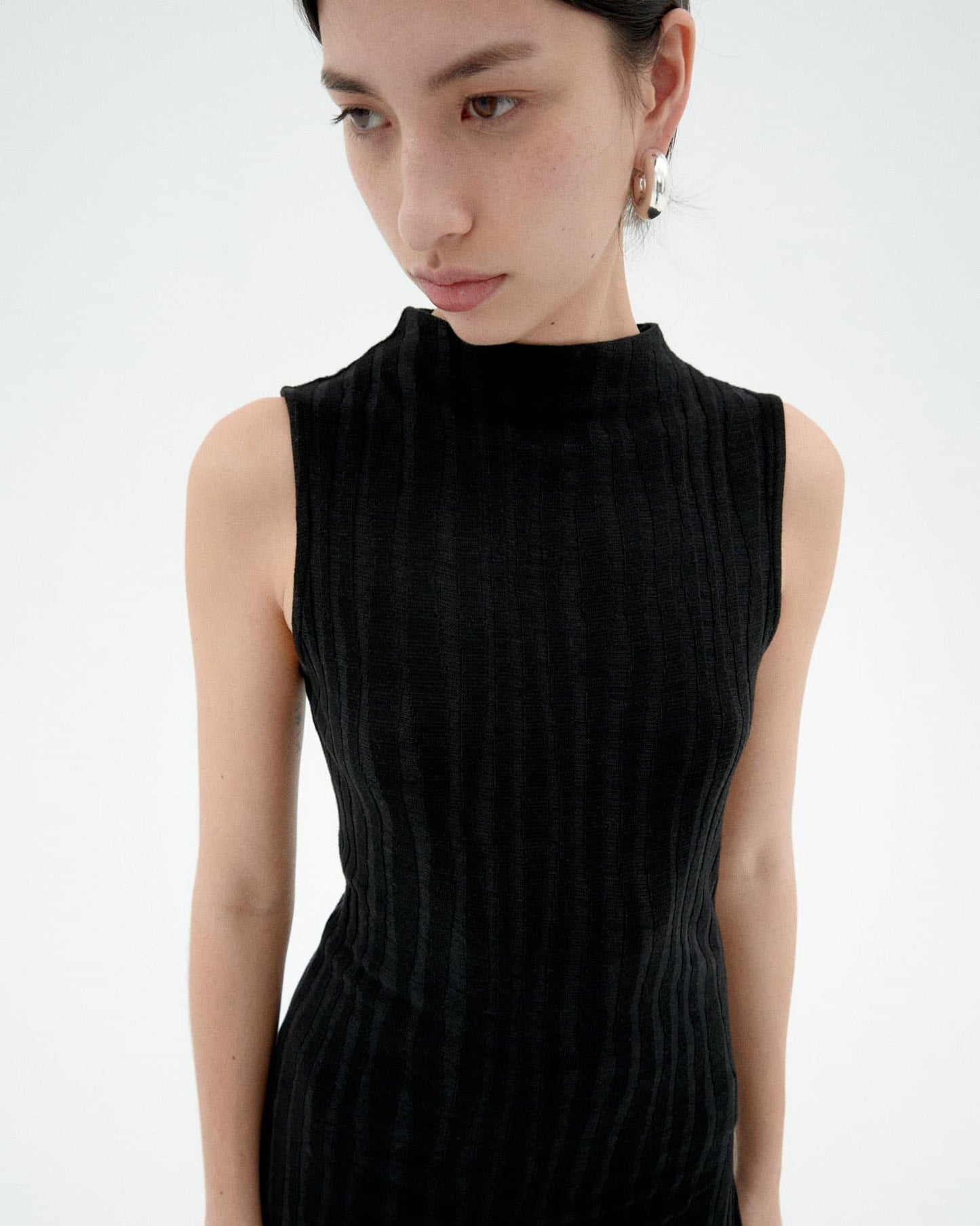 Top en ecovero et coton bio | noir "Black velita top"