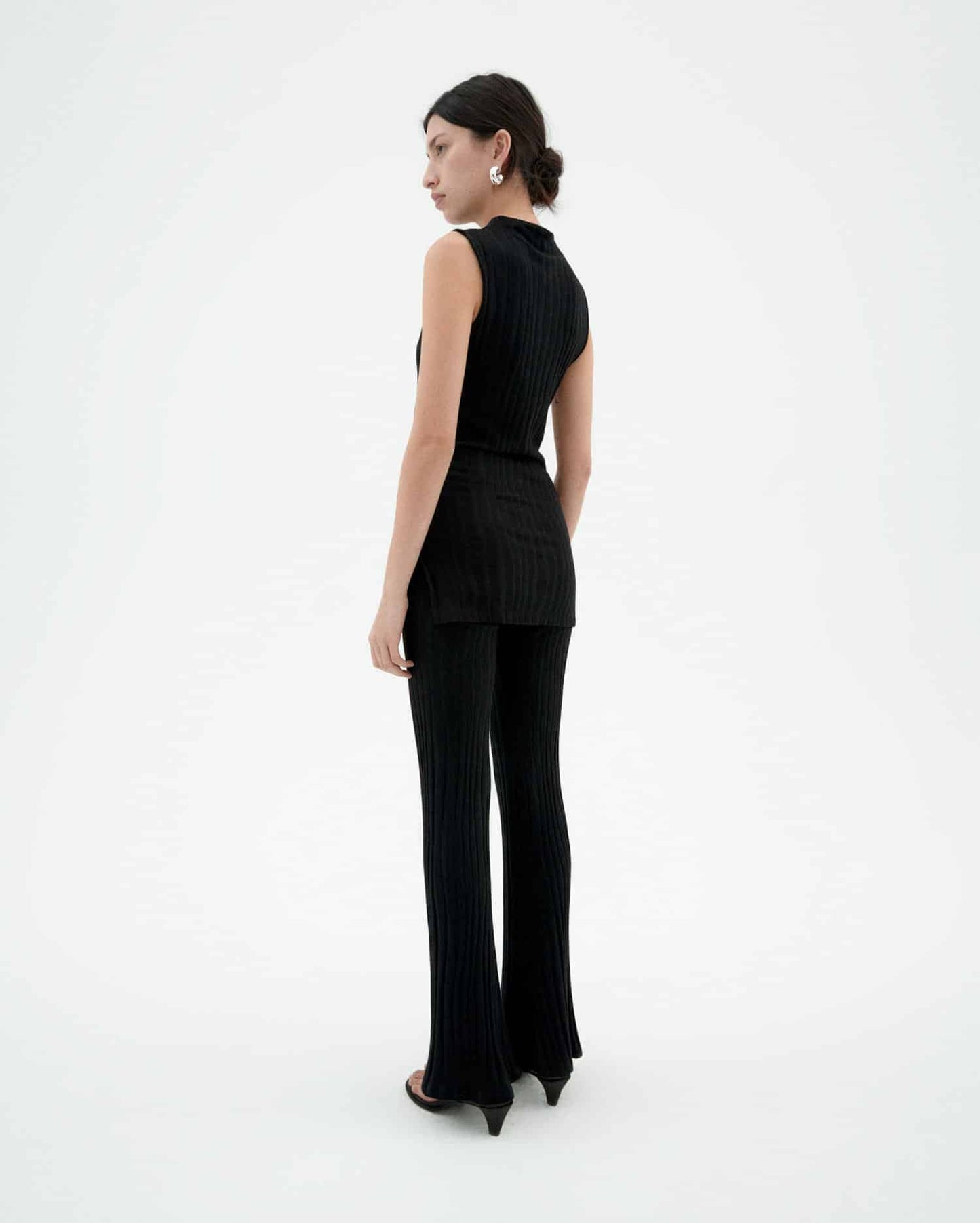 Top en ecovero et coton bio | noir "Black velita top"