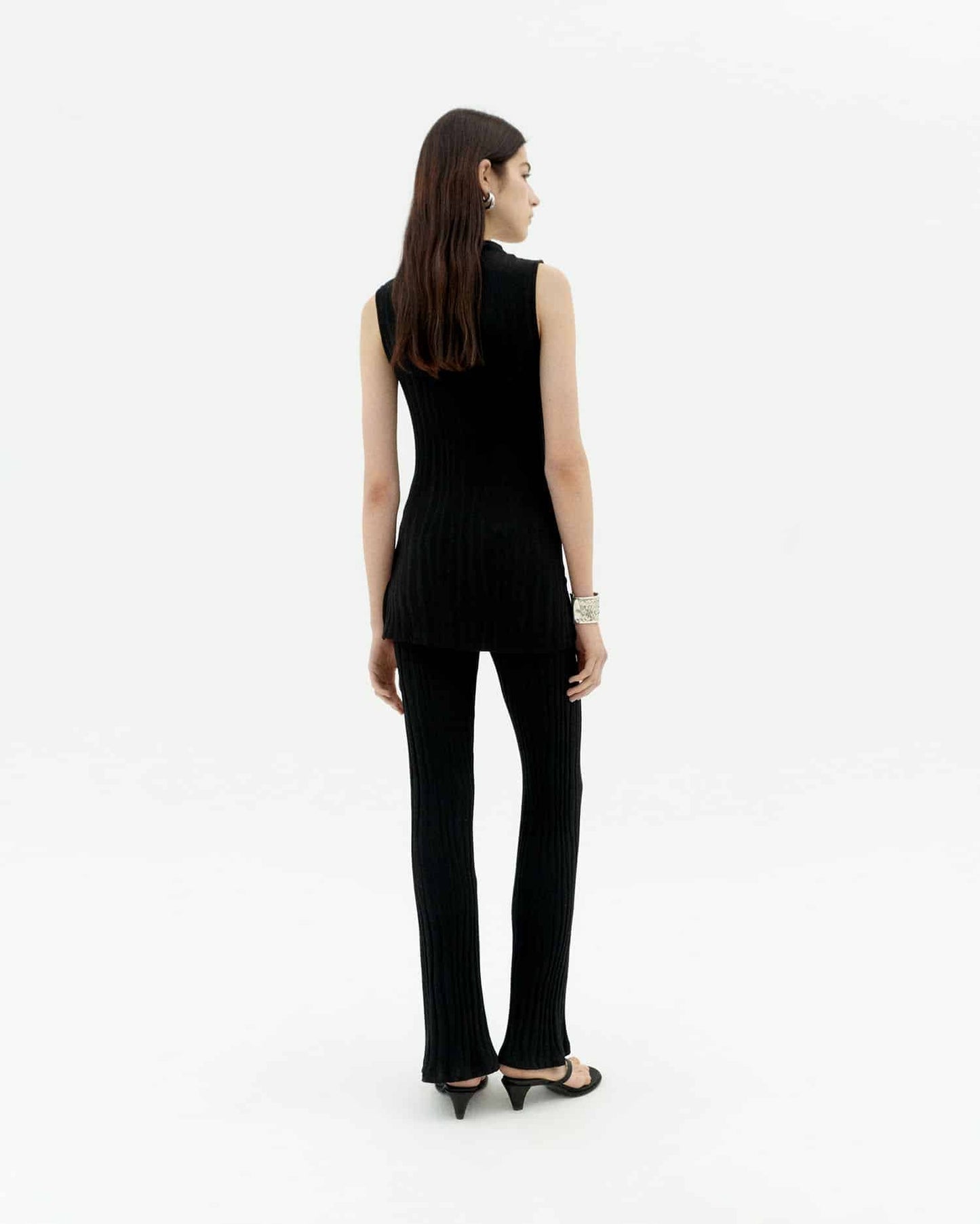 Top en ecovero et coton bio | noir "Black velita top"