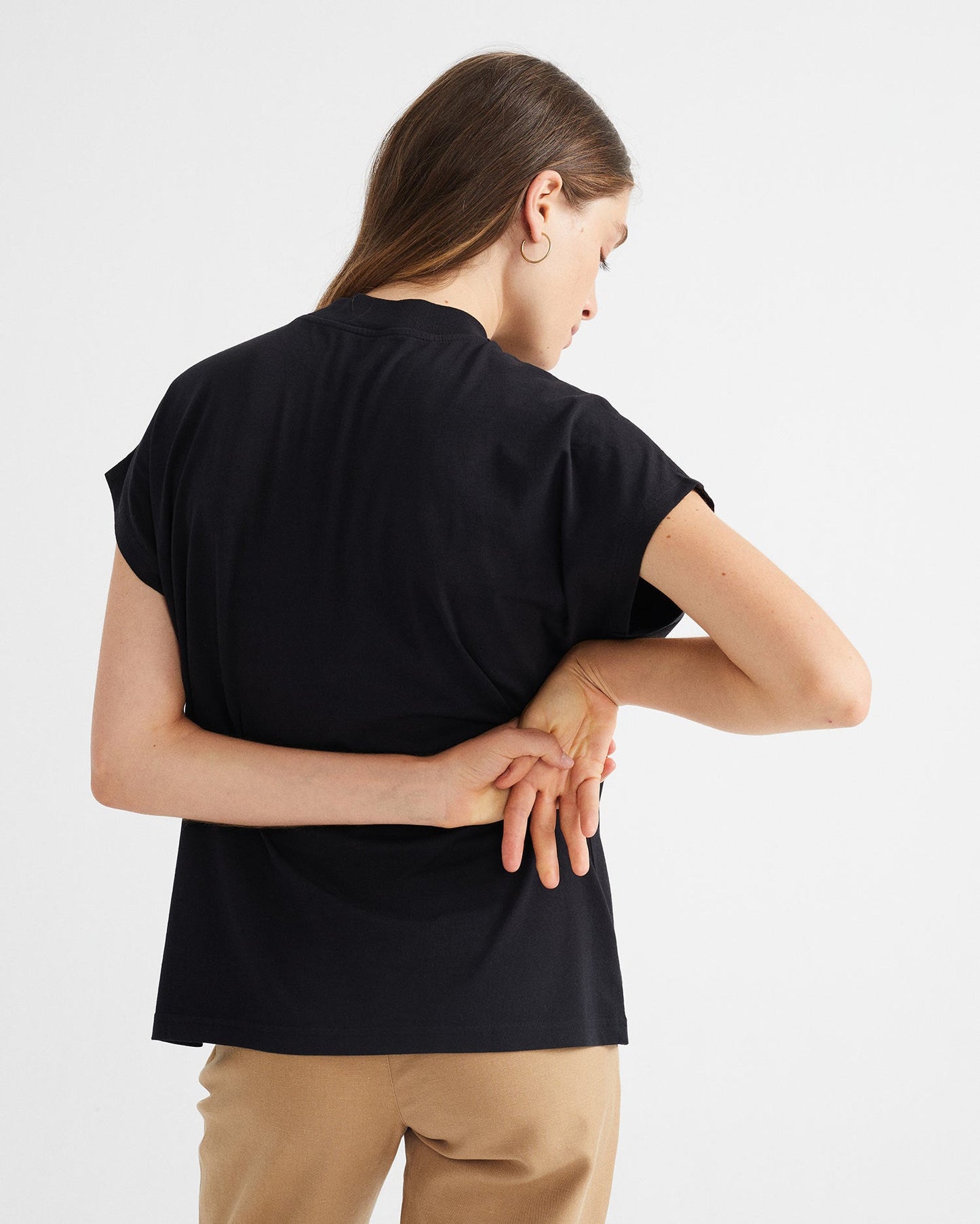 T-shirt imprimé noir en coton bio - Together
