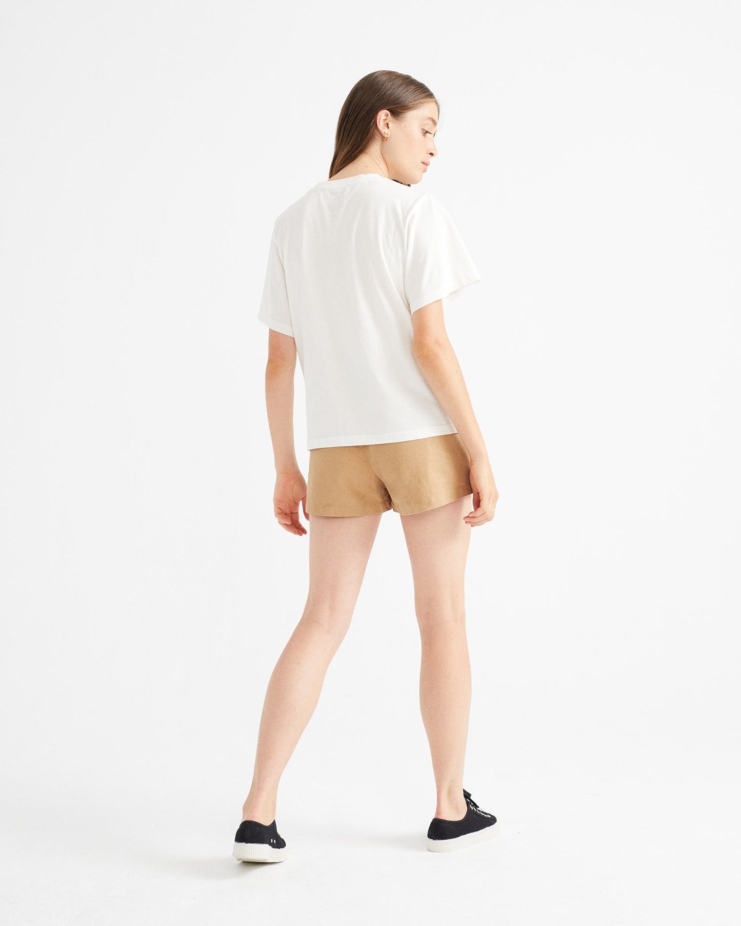 T-shirt blanc à imprimé multicolore - Tulipan