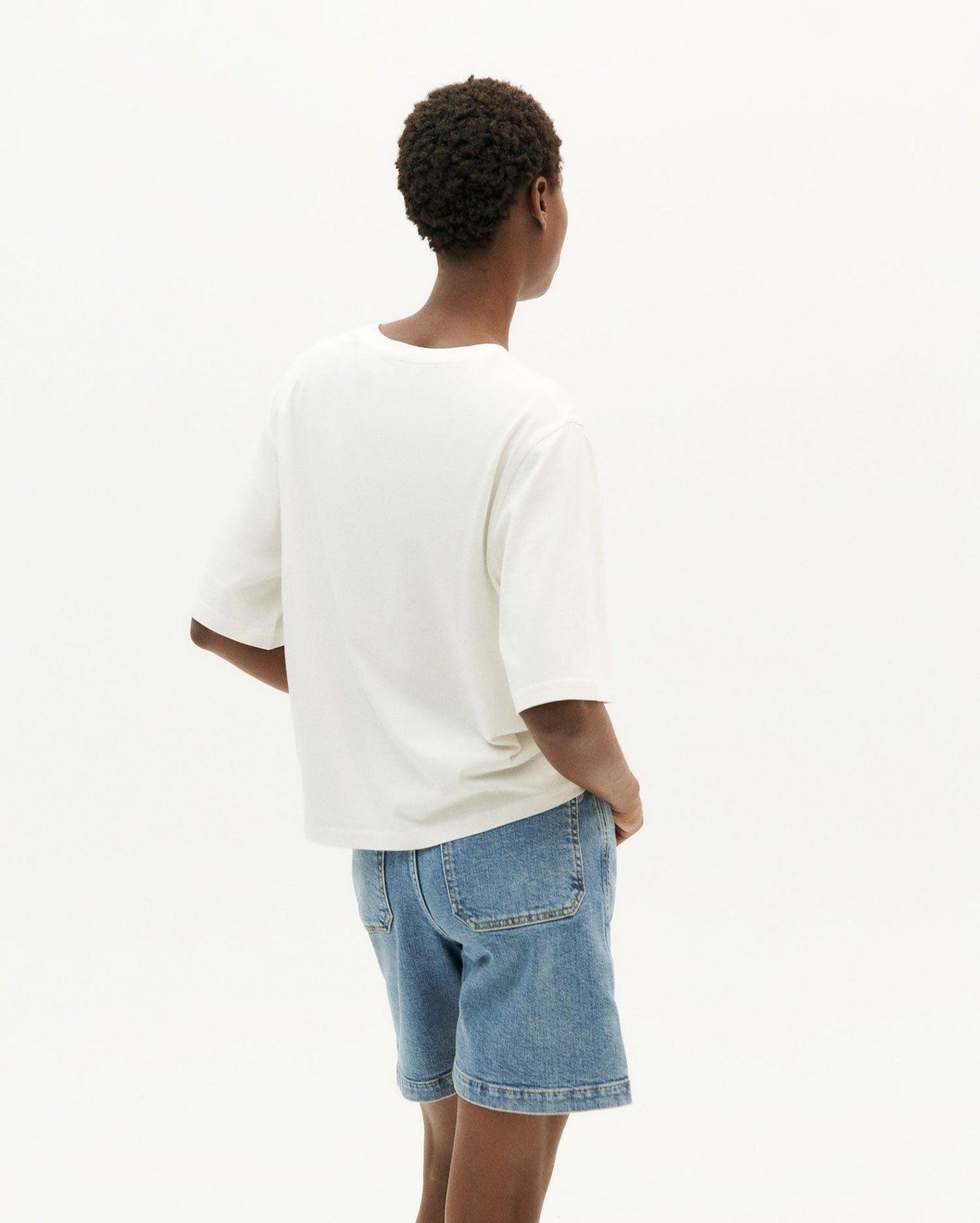 T-shirt blanc imprimé multicolore en coton bio - yes to color t-shirt snow white