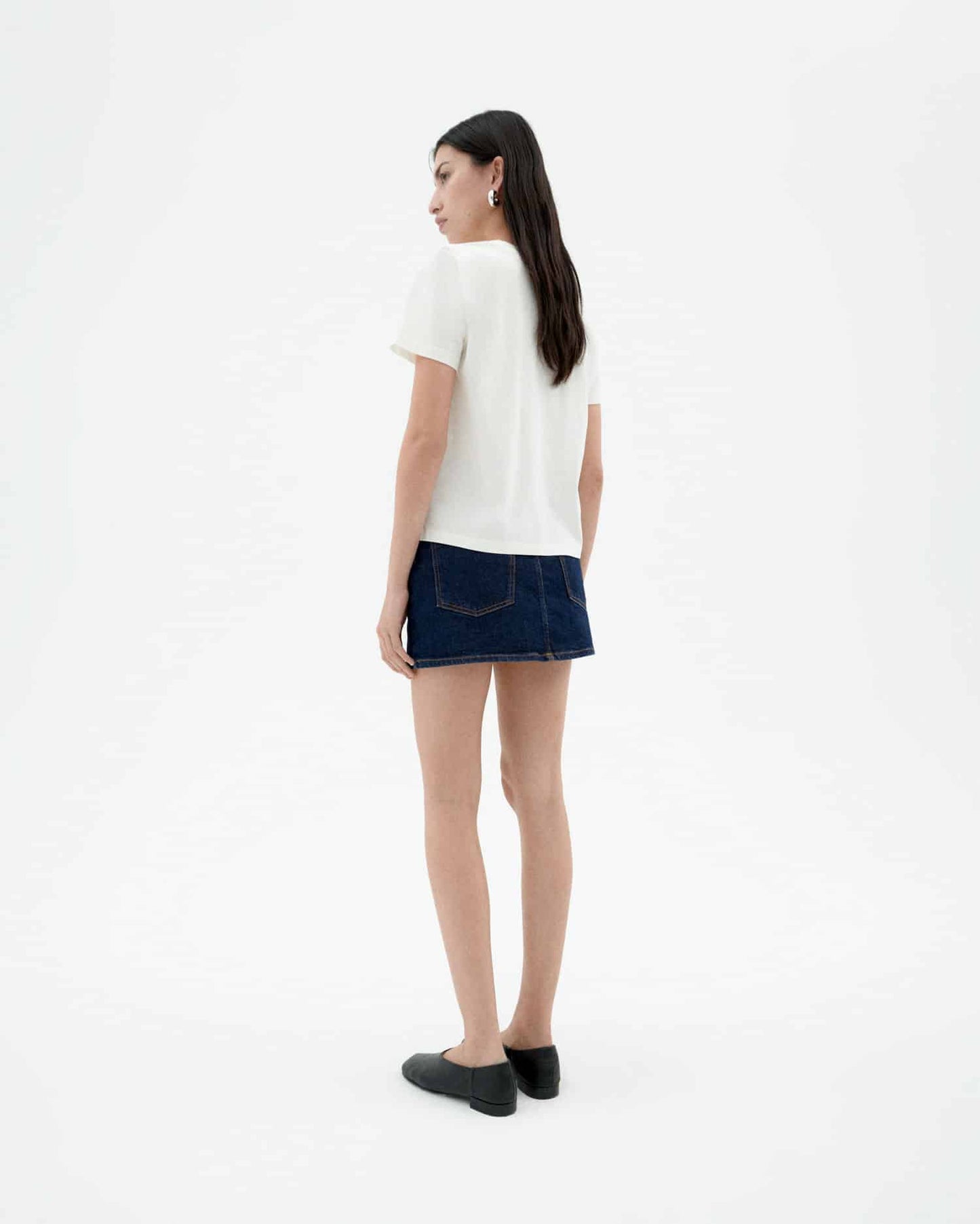 T-shirt en coton biologique | blanc "chiringuito ida tee - white"