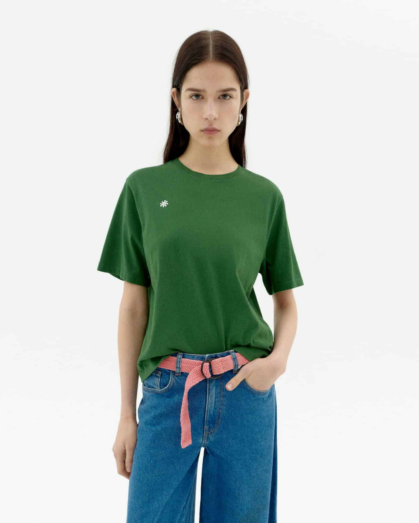 T-shirt en coton biologique | vert "solsol dill lucia tee - green"