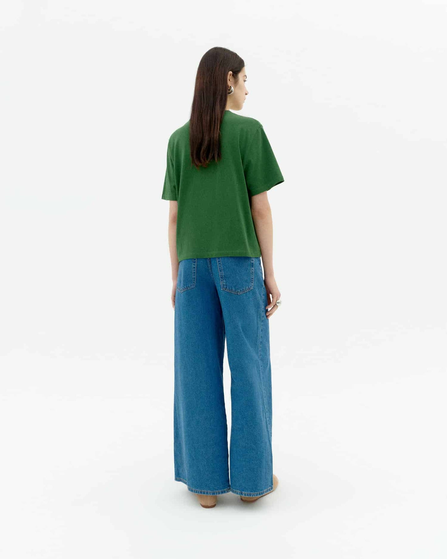 T-shirt en coton biologique | vert "solsol dill lucia tee - green"