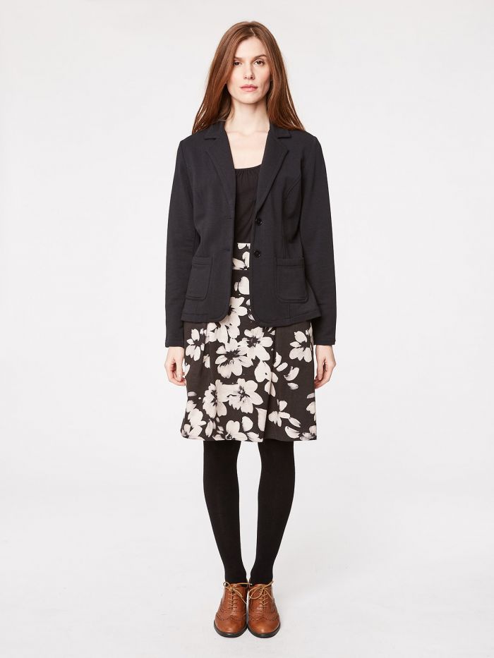 Jupe à fleurs blanches en tencel