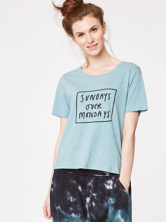T-shirt sundays over mondays en coton bio