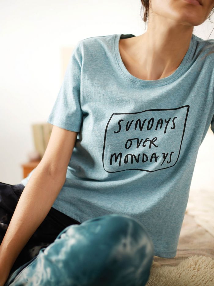 T-shirt sundays over mondays en coton bio