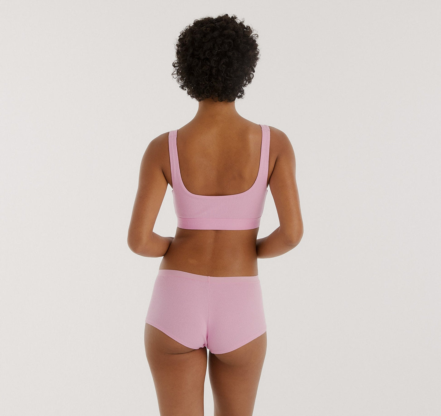 Shorty en coton biologique | rose "core shorty - petal pink"