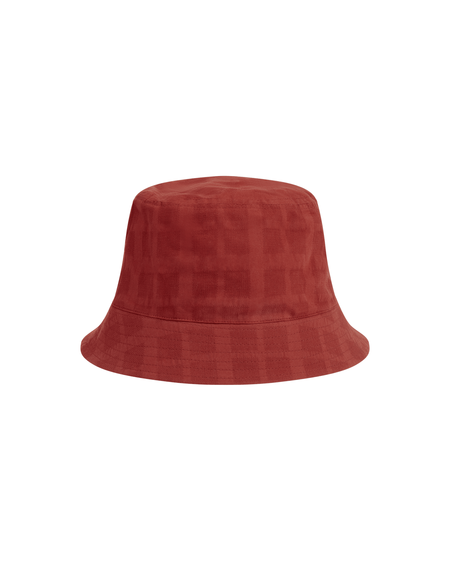 Bob en coton bio | Orange à motifs "orangered cuadrito yelle hat"