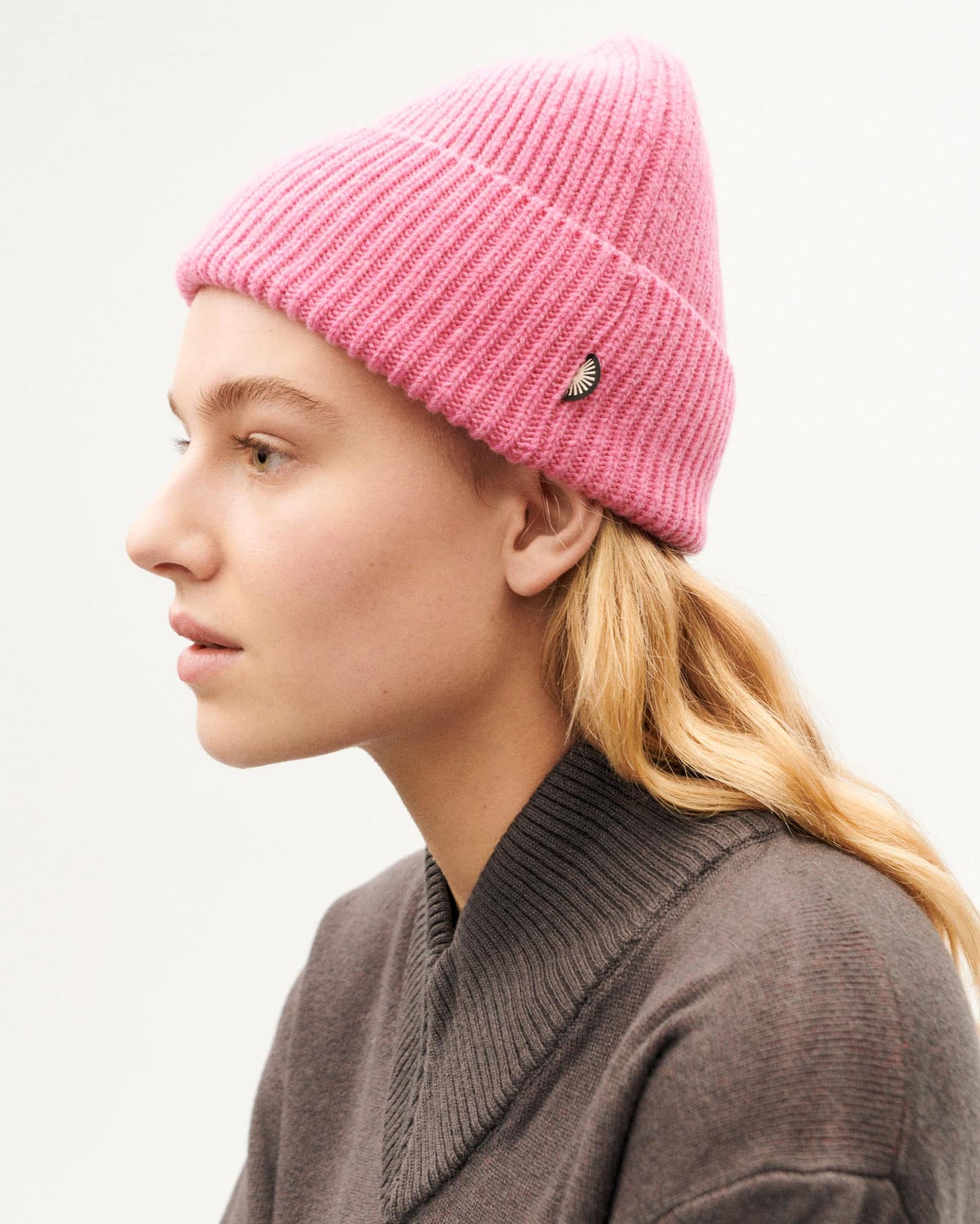Bonnet en laine certifiée | rose "pink amor beanie"
