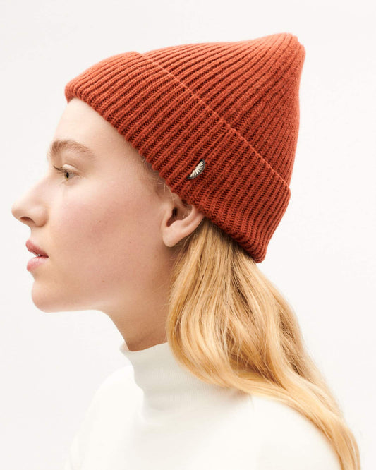 Bonnet en laine | marron "toasted amor beanie"